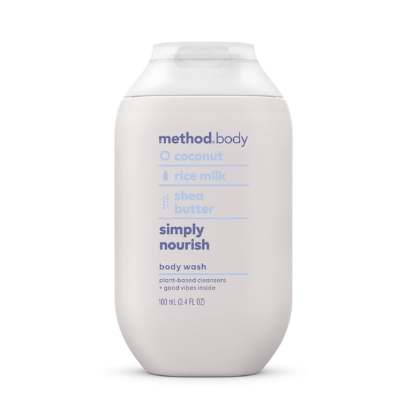 Method Body Wash, Simply Nourish, 3.4oz Travel Size