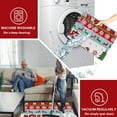 thumbnail image 7 of Red Christmas Area Rug 5x7 Snowflakes Merry Christmas Xmas Ornaments Non-Slip Washable Indoor Throw Rug Winter Floor Carpet for Christmas Bedroom Living Room Kids Room Decoration, 7 of 7