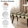 thumbnail image 7 of FUIALDOLG Brown Triangle Print Dining Room Bench Covers Slipcover, Stretch Bench Seat Cover Washable Rectangular Chair Cover Protector for Bedrooms, Living Rooms, Kitchens, Removable, 7 of 7