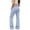 Blue, variant on Girls School Uniform Flare Pant Slim Fit Bell Bottom Trousers Fitted Stretch Flare Leg Pants High Waist Casual Slacks With Side Pocket Button Fly Trouser Preppy Clothes (Purple,11-12 Years)