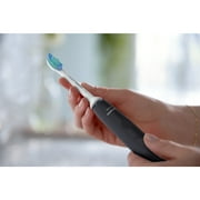Philips Sonicare 3100 Series Electric Toothbrush - Sonic Toothbrush with Advanced Sonic Technology, Pressure Sensor, Two Intensity Settings, Smartimer & Quadpacer, Black, Model HX3681/04