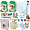 Xtech WHITE Accessories Kit for Fuji FujiFilm Instax Mini 8 Cameras includes: 40 Instax Film + Custom Fitted Case for Fuji Mini 8 Cameras + Assorted Stickers / Paper Frames + Photo Album +MORE