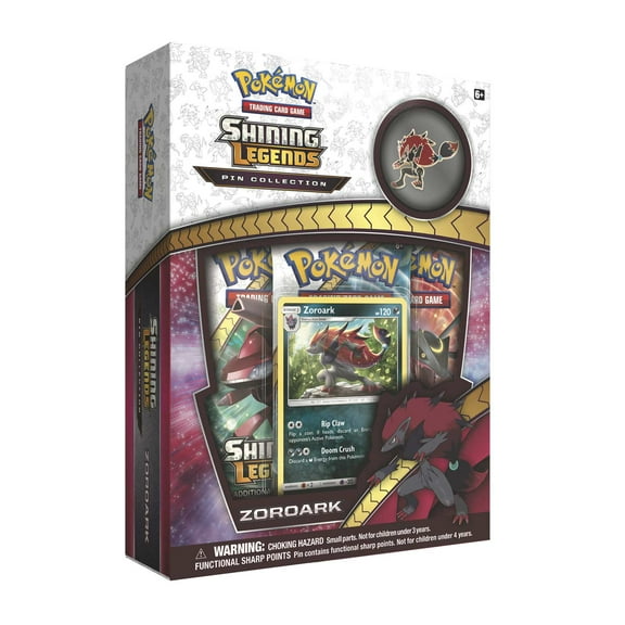 Pokemon Sun & Moon Shining Legends Zoroark Pin Collection