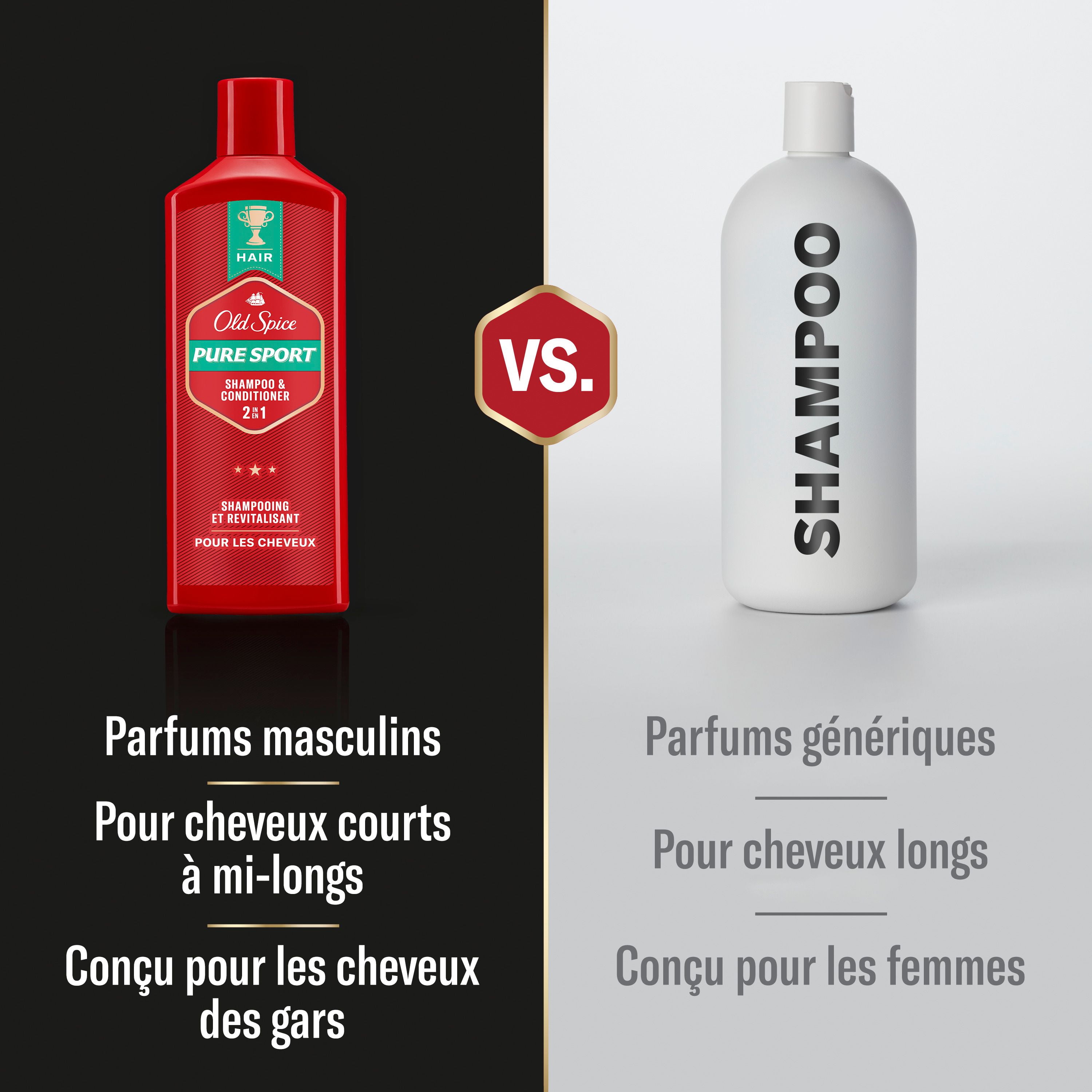 Old Spice Pure Sport 2in1 Shampoo and Conditioner for Men