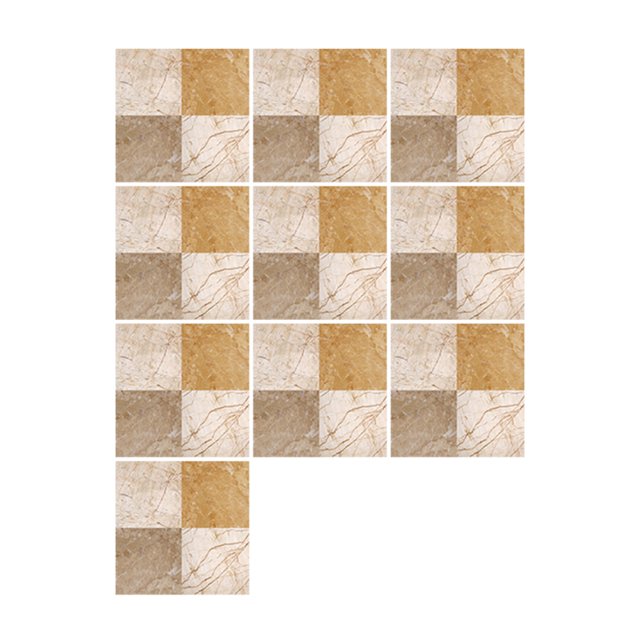 10 Unids / set Pegatinas de Baldosas Autoadhesivas Calcomanías de Arte DIY Etiqueta de La Pared Abanopi 10 Unids 20*20cm