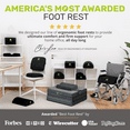 thumbnail image 6 of ErgoFoam Velvet Soft Foam Ergonomic Footrests with High Density Foam, Black, 6 of 11