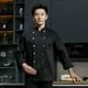 thumbnail image 4 of Hombres Mujeres Chef Chaqueta Otoño Transpirable Chef Uniforme Abrigo para cocinero, camarero, cocina, escuela culinaria, catering , XXXL Negro Talla XXXL Negro Hugo Chaquetas de cocinero, 4 of 8