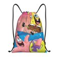 thumbnail image 1 of Pofeuu SpongeBob SquarePants pour Sac à Cordon Résistant à l'Eau 210D Design Compact Pliable Gym Yoga Voyage Essentiels Léger Sac à Main-Moyen, 1 of 6