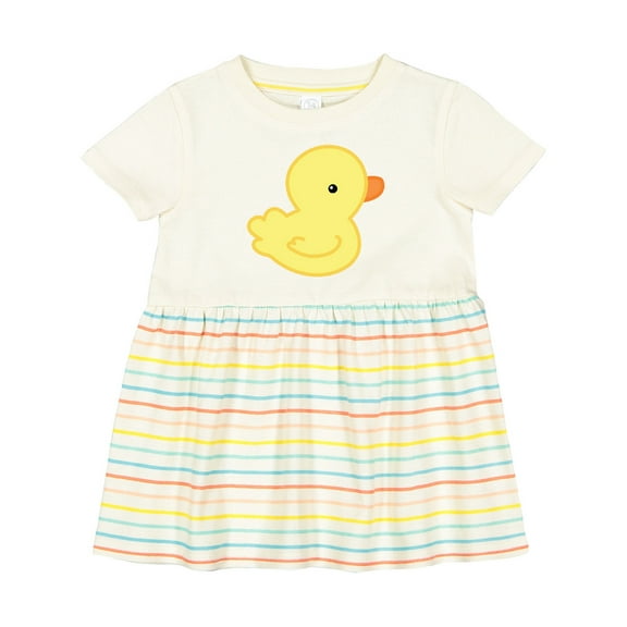 Inktastic Yellow Baby Duck Girls Baby Dress