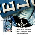 thumbnail image 3 of SM-XLHN Welcome Winter Snowman Small Decorative Garden Flag, Christmas Blue Hat Snowflake Yard Lawn Outside Decor, Seasonal Burlap Outdoor Home Decoration Double Sided 12 x 18, 3 of 6