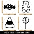 thumbnail image 2 of Candy Pieces Lollipop Corn Gummi Wrapped Rubber Stamp Set for Scrapbooking Crafting Stamping - Mini 1/2 Inch, 2 of 7