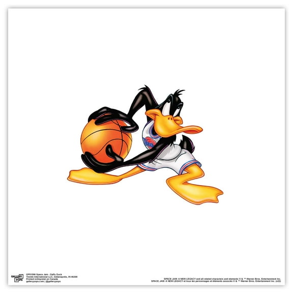 Gallery Pops Space Jam - Daffy Duck Wall Art, Unframed Version, 12" x 12"