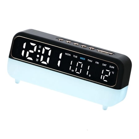 ANXPTIME Digital Alarm Clock LED Digital Clock Electric Desk Clock with Day of Week