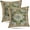 Boho - Green Orange, variant on Boho Throw Pillow Covers 18x18 inch Set of 2 Beige White Decorative Pillow Covers for Couch, Monaco Persian Style Pillow Case Cushion Cover Pillowcase for Couch Sofa Bed