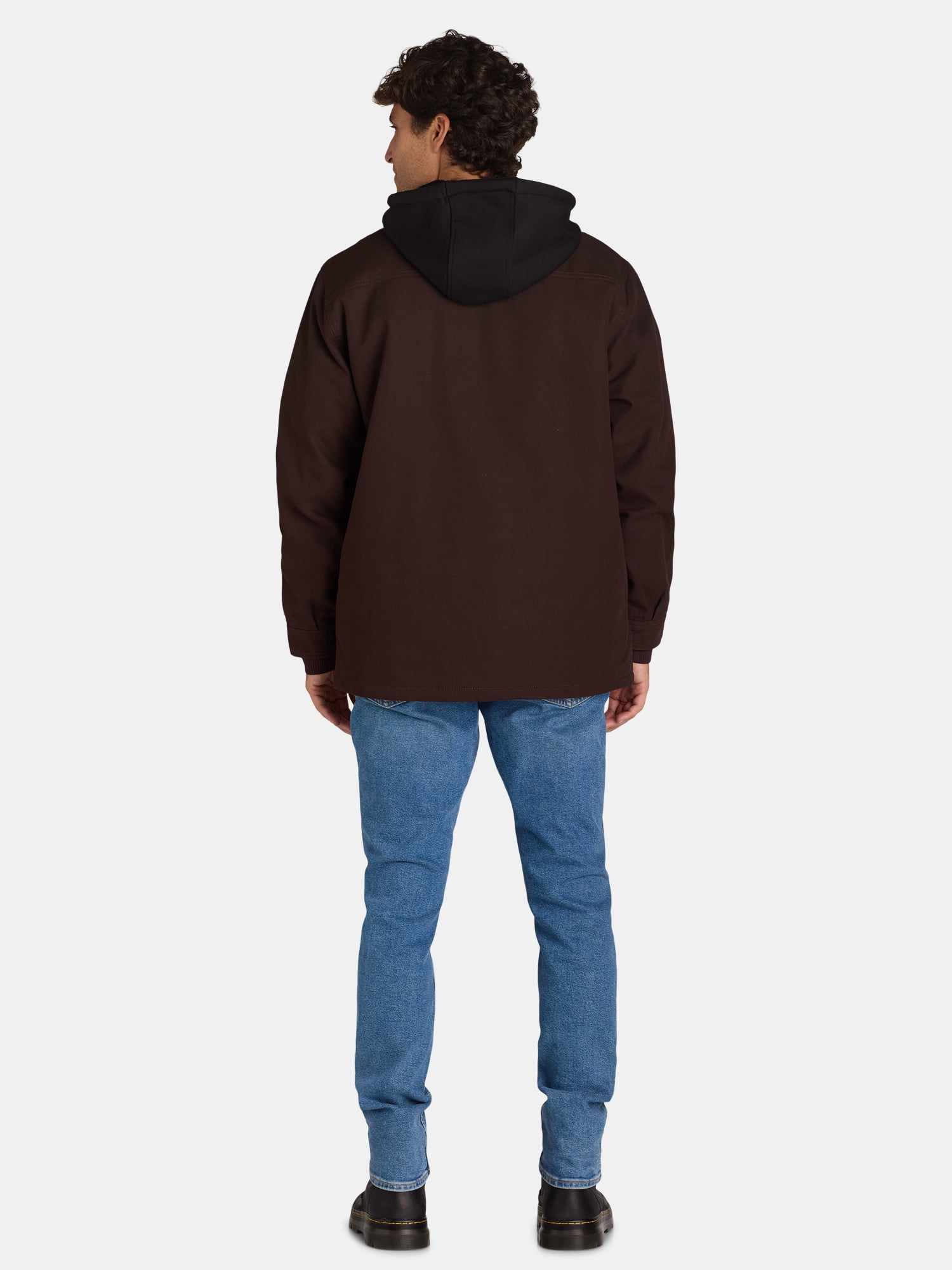 Brahma Men's Shirt Jacket with Hood, Sizes S-3XL