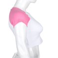 thumbnail image 3 of T-Shirt d'Été pour Femmes Manches Courtes Col Crop Top Décontracté Mode Vêtements Rose m, 3 of 7