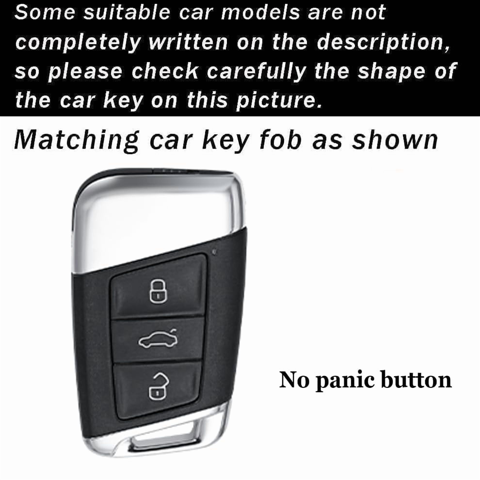Fit for VW Key Fob Cover Smart Remote Car Key Case Shell Fit for Volkswagen Arteon Atlas Golf Alltrack Jetta GLI Passat