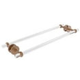 thumbnail image 3 of Clearview Collection Back to Back Shower Door Towel Bar with Twisted Accents - Antique Bronze / 24 Inch, 3 of 7