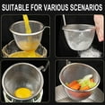 thumbnail image 4 of Stainless Steel Fine Mesh Strainer, Deep Frying Net with Handle, Large Ladle for Scooping Noodles Hot Pot French Fries, Kitchen Colander Basket, Style Two, 4 of 8