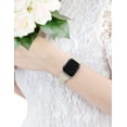 thumbnail image 3 of Wearlizer Compatible with Apple Watch Band 38mm 40mm 41mm Slim Elastic Braided Solo Loop Strap Wristband Stretchy Woven Bracelet Accessories for iWatch Series 8 7 6 5 4 3 2 1 SE, 3 of 7