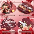 thumbnail image 4 of Heart-shaped Valentine's Day Banner Rose Decor Love Display Red Pink Theme Gold Sparkle Heart Backdrop for Valentine's Day Party Romantic Date Anniversary Celebration, 4 of 9