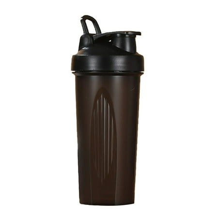 

AQITTI Black Sports Fitness Protein Shake Shaker Cup: A 600Ml Plastic Water Bottle Designed With A Handle Suitable For Fitness And Sports Use.