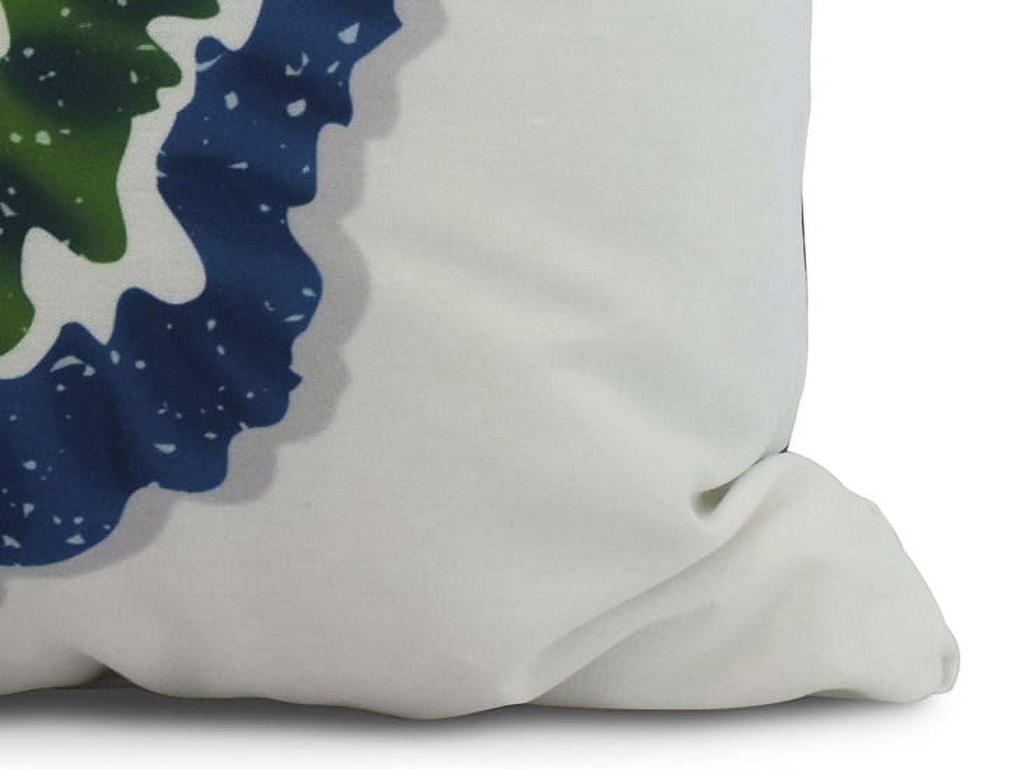 Simply Daisy, 18 x 18 Inch, Cuban Dancer Baila, Word Print Pillow, Green