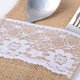 thumbnail image 4 of 20 piezas estante de vajilla natural estante de vajilla de lona de yute estante de encaje de Hessen cuchillo decoración de boda tenedor novia país ducha marco de mesa de fiesta, 4 of 5