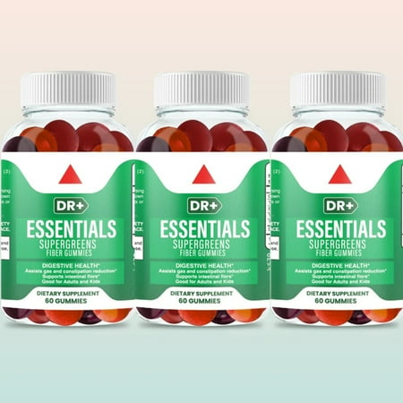Delicious Fiber Gummies for Digestive Health Relieves Constipation | 3-Pack