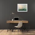 thumbnail image 3 of Anon, Chinese 1866 18x14 White Modern Wood Framed Museum Art Print Titled - Ship Moravian off Hong Kong, 3 of 4