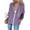Purple, variant on Aloohaidyvio 2024 Summer Plus Size,Fashion Ladies Casual Hooded Slim Zipper Fleece Sweater Coat