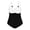 White, variant on Swimsuit for Plus Size Women Color Block Bathing Suit Women's 1 Piece Swimsuit Plus Size Beach Swimsuits