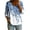 #05, variant on Bxsruta Women's V Neck Button Down Blouse 3/4 Sleeve Loose Fit Floral Print Casual Summer Top