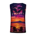 thumbnail image 5 of Titcea Womens Tank Tops Round Neck Sleeveless Summer Travel Graphic Tees Hawaiian Beach Holiday Palm Tree Printed T Shirts, 5 of 5