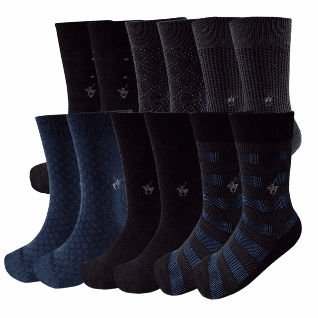 Calcetín Caballero De Vestir Polo Club SET 12 Pares POLO CLUB Calcetines vestir elegantes