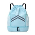 thumbnail image 2 of Large Capacity Outdoor Fitness Workout Water Proof Backpack Wholesale Drawstring Leisure Fashion Shoulder Bag, 2 of 6