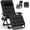 Black, variant on PNKKODW Zero Gravity Chair w/Removable Cushion & Cup Holder, Adjustable Lawn Recliner, 440lbs Capacity Black