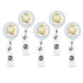 thumbnail image 4 of AMONIDA Badge Clip,Badge Reels Retractable,5Pcs Retractable Badge Holder Firmly Clamped Stylish Appearance Easily Use Badge Reels for Doctors Nurses Students, 4 of 8