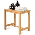 thumbnail image 4 of Patiojoy Bathroom Bench 18" Shower Stool Bamboo Shower Bench Bath Seat, 4 of 9
