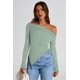 thumbnail image 3 of Remera PRETTYGARDEN Y2K Crop Top con Hombros Descubiertos y Tejido Acanalado M, 3 of 9