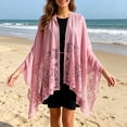 thumbnail image 2 of Lumtrix Womens Lace Shawls and Wraps for Weddings - Elegant Evening Dresses Scarfs - Sheer Shawl Wraps for Evening Party Shawl Pink One Size, 2 of 6