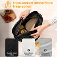 thumbnail image 4 of AUXDIQ 11L Insulated Cooler Bag Leakproof Cooling Tote Thermal Lunch Bag Black, 4 of 6