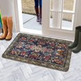 thumbnail image 5 of Bohemian Brown Ethnic Design Rug Welcome Door Mat Decorative Doormat Farmhouse Low-Profile Floor Rug Switch Mat for Home Indoor Outdoor Decorations 17 X 30 Inch, 5 of 6