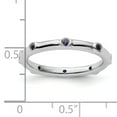 thumbnail image 2 of Created Sapphire Sterling Silver Ring, 2 of 8