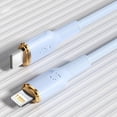 thumbnail image 3 of Cable de carga rápida PD USB C de 27W para iPhone 14, 13, 12, 11 Pro Max, XS, XR, tipo C a L, accesorios de carga rápida de silicona líquida, 3 of 5