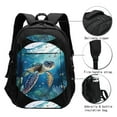 thumbnail image 3 of Daiia Watercolor Turtle4 Pattern USB Charging Backpack for Men and Women, Anti-Theft Backpack,Travel Backpack,School Backpack,College Backpack,Laptop Backpack, 3 of 7