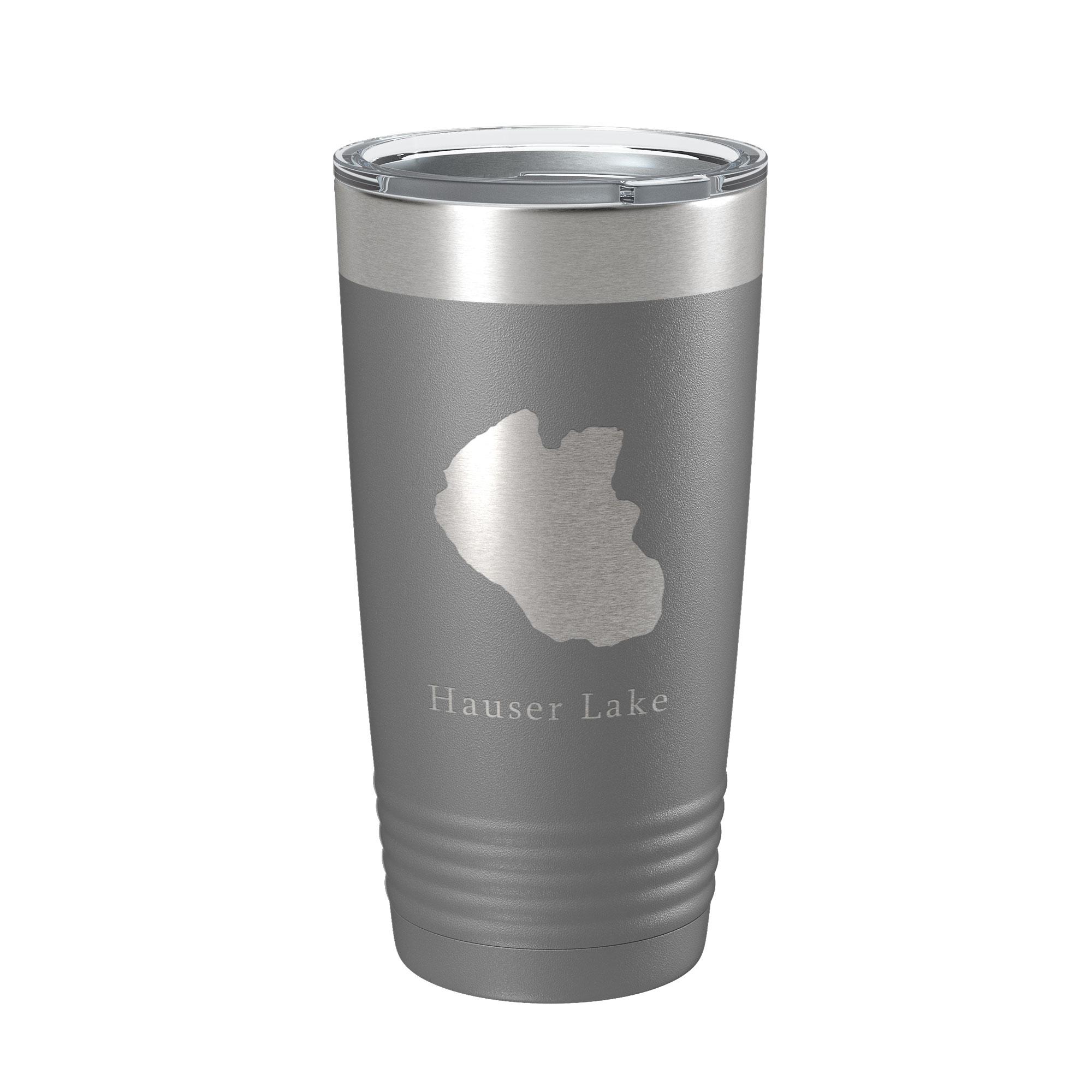 Hauser Lake Map Tumbler Travel Mug Insulated Laser Engraved Coffee Cup