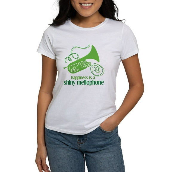 CafePress - Shiny Mellophone Women's T Shirt - Women's Classic T-Shirt