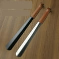 thumbnail image 4 of Stainless Steel Shoe Horn 58cm Long Handle Household Metal Shoe Horn, 4 of 4