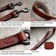 thumbnail image 4 of Genuine Leather Pet Dog Leash Training Lead Prevent Bite Black and Brown for, 4 of 4